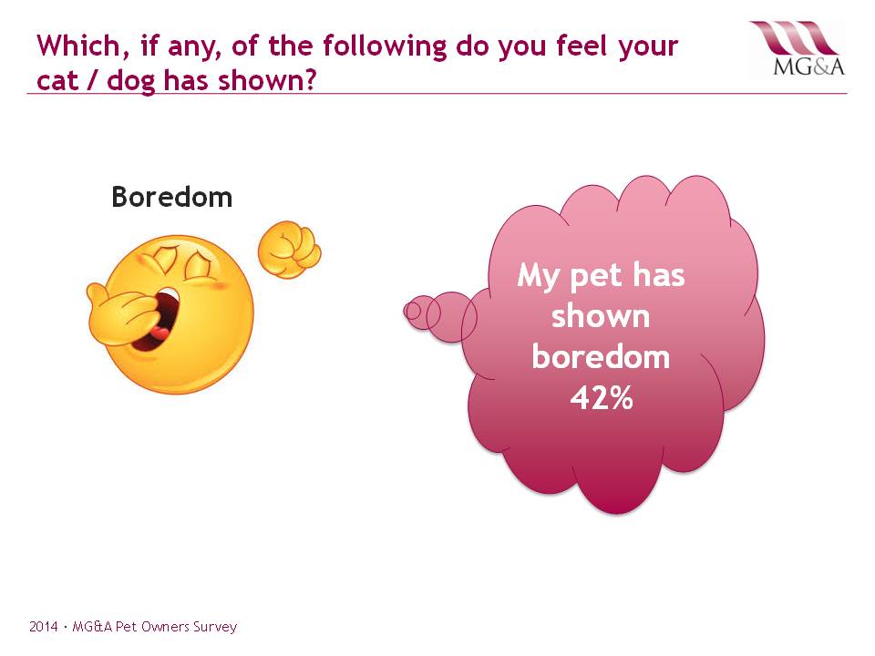 MG&A Veterinary Market Research – Pet Owner Perception of  Emotions: Boredom